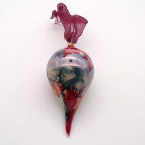 Vintage Glass Teardrop Glass Ornament